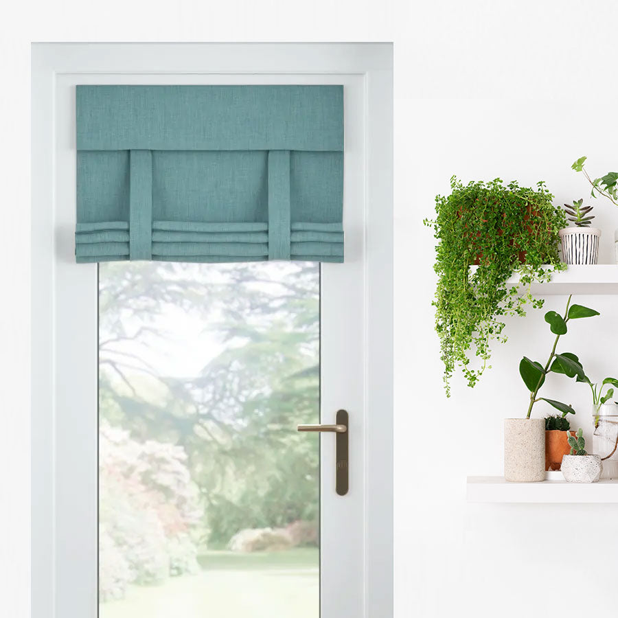 Roll-Up Roman Door Shades