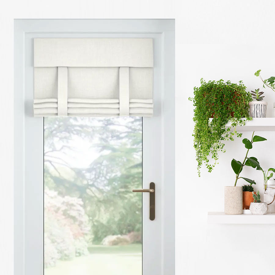 Roll-Up Roman Door Shades