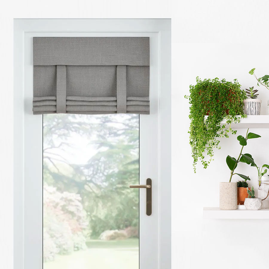 Roll-Up Roman Door Shades