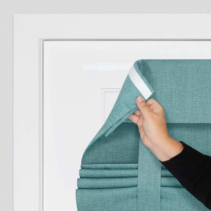 Roll-Up Roman Door Shades
