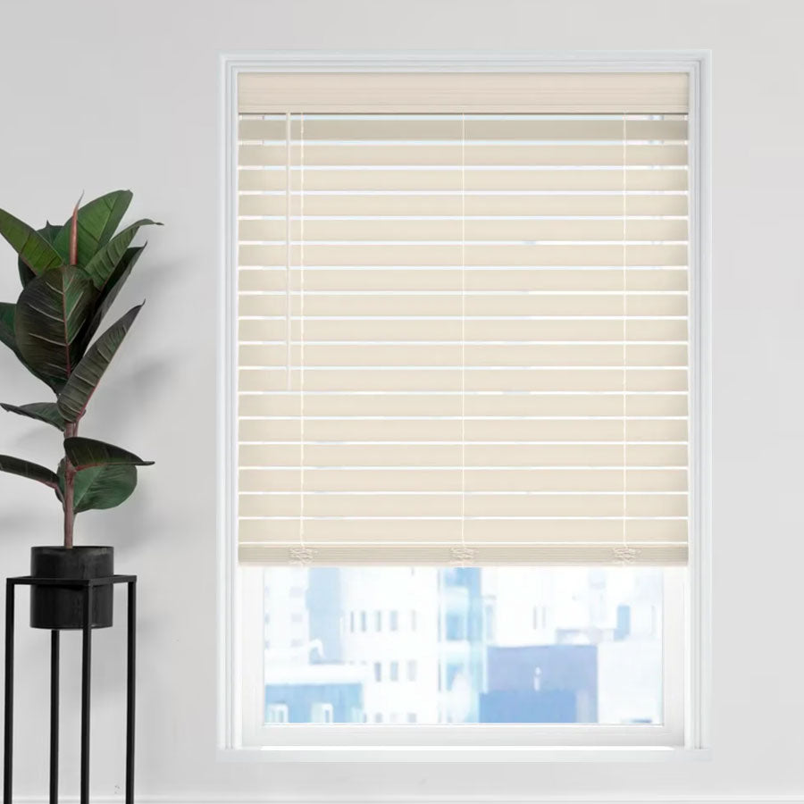 2 1/2" Magnificent Modern Faux Wood Blinds