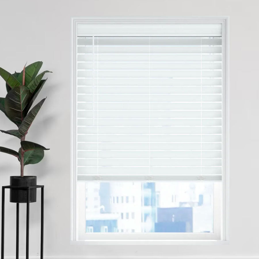 2 1/2" Magnificent Modern Faux Wood Blinds