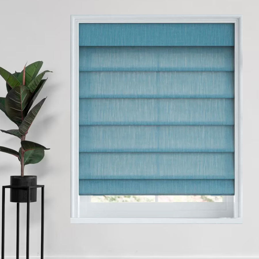 Distressed Chic Roman Shades
