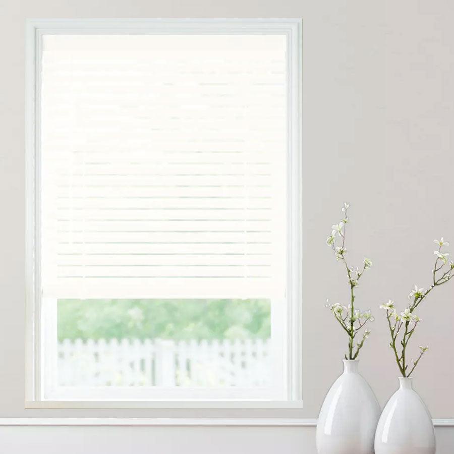 LEVOLOR 2" Cordless Faux Wood Horizontal Blinds