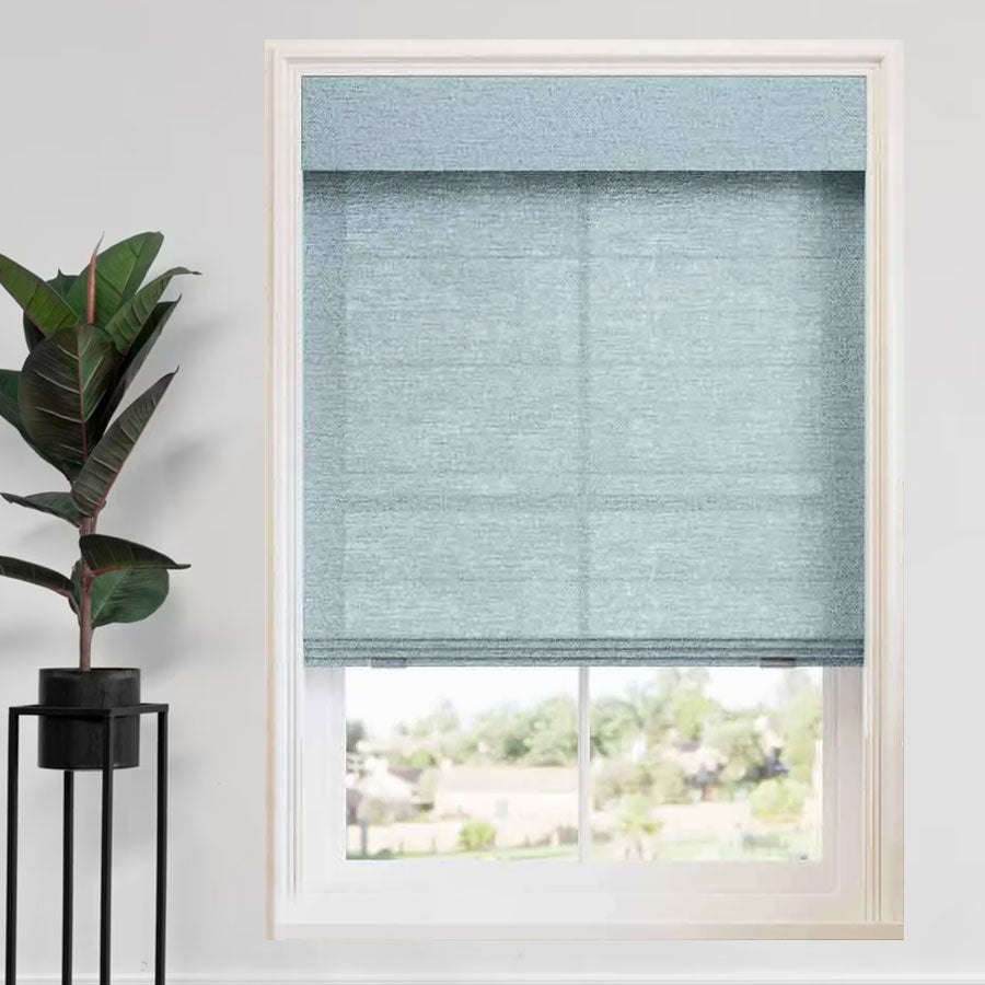 Boucle Roman Shades