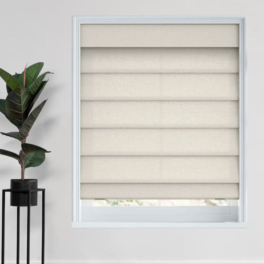 Distressed Chic Roman Shades