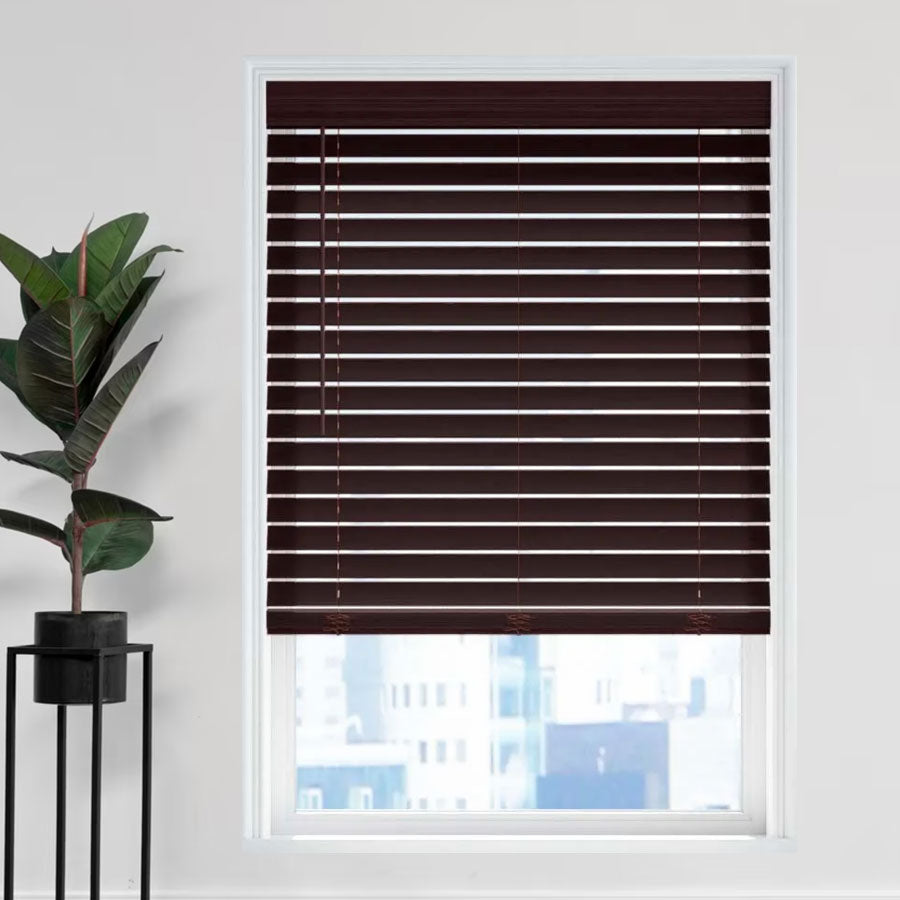 2 1/2" Magnificent Modern Faux Wood Blinds