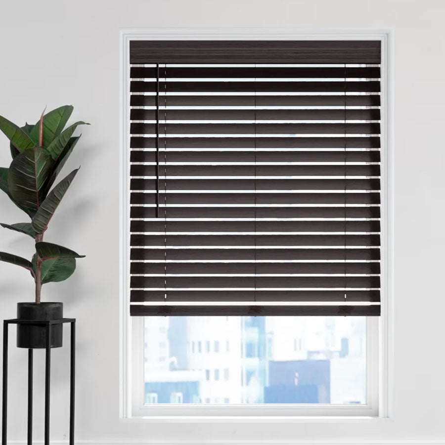 2 1/2" Magnificent Modern Faux Wood Blinds