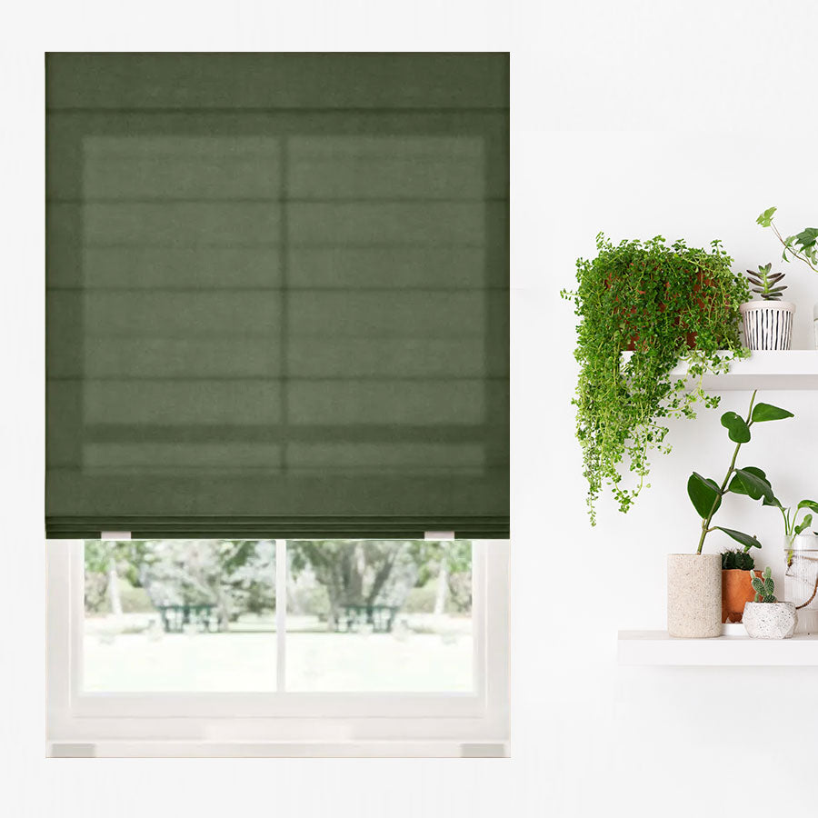 Plush Roman Shades
