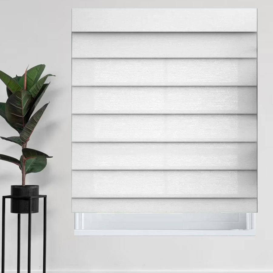 Distressed Chic Roman Shades