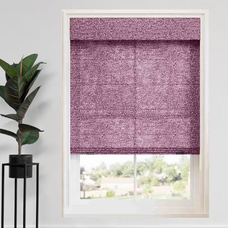 Boucle Roman Shades