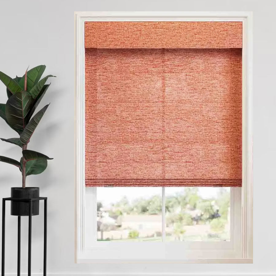 Boucle Roman Shades