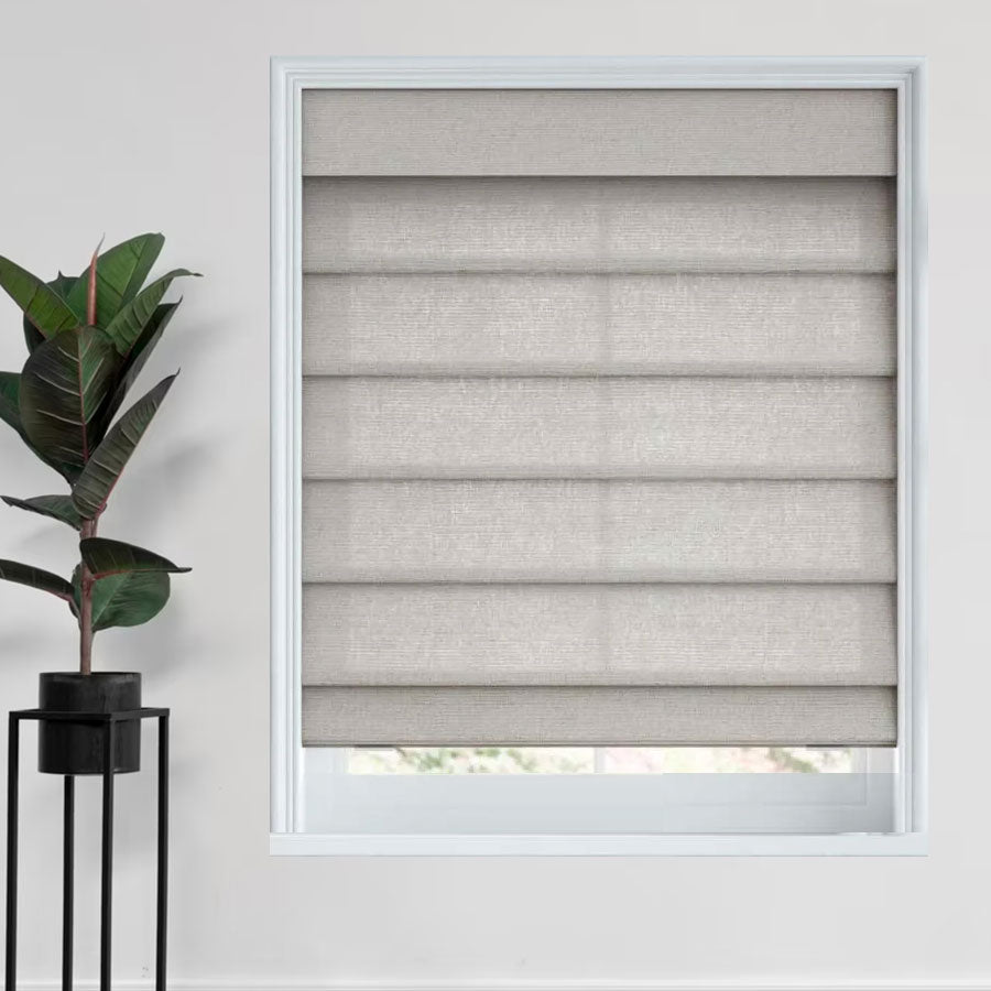 Distressed Chic Roman Shades