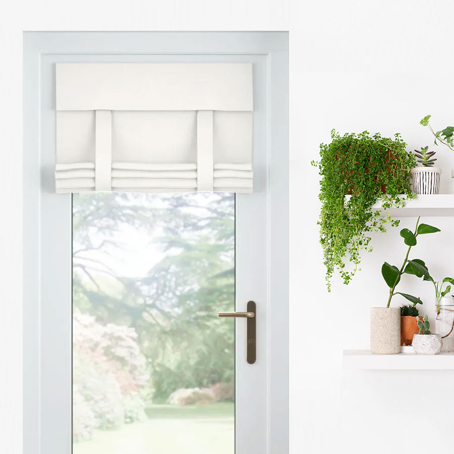 Roll-Up Roman Door Shades