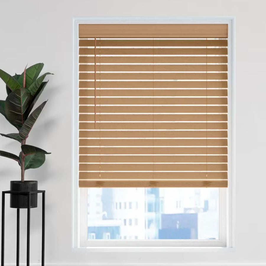 2 1/2" Magnificent Modern Faux Wood Blinds
