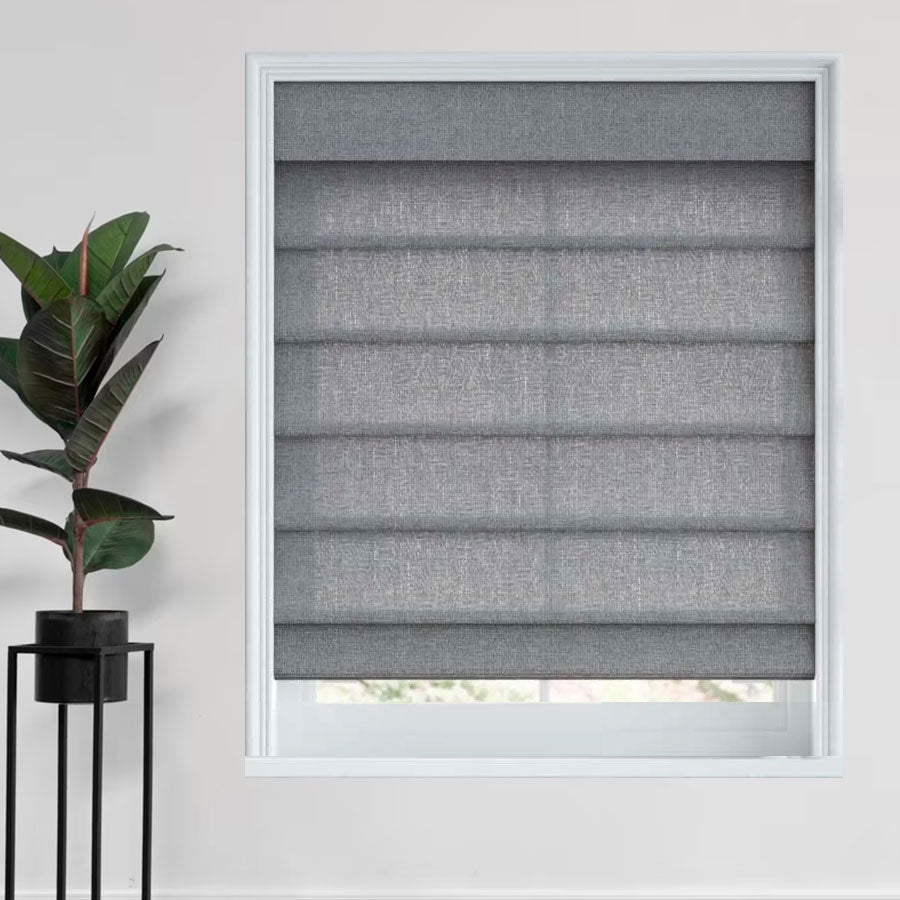 Distressed Chic Roman Shades