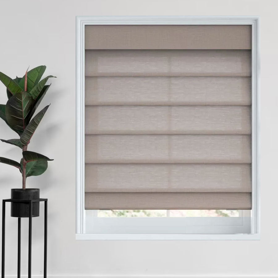 Distressed Chic Roman Shades