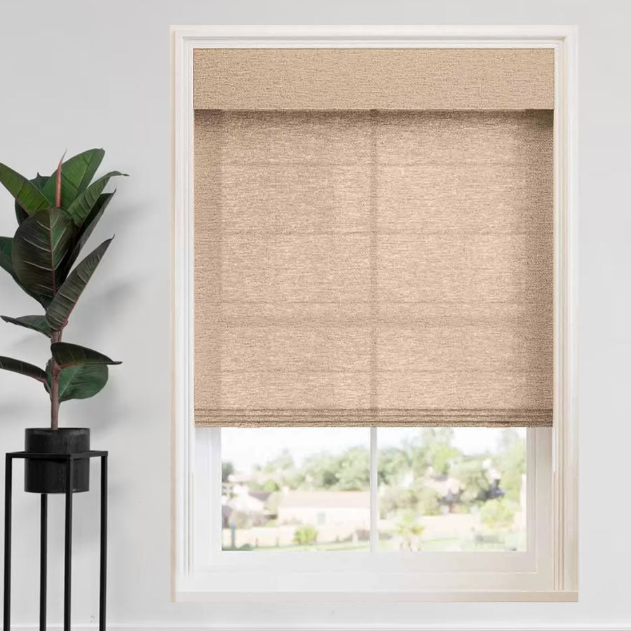 Boucle Roman Shades