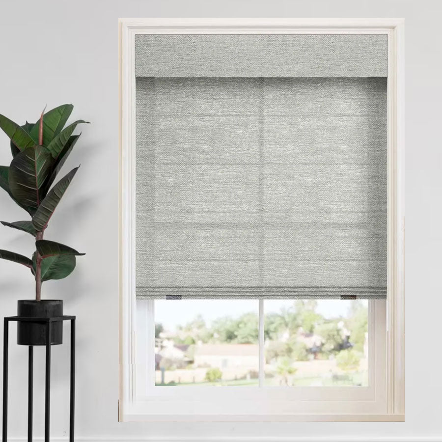 Boucle Roman Shades
