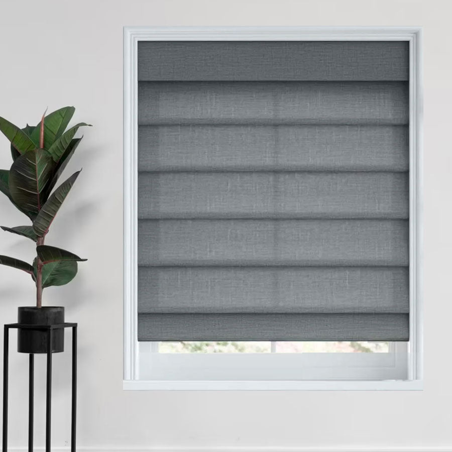 Distressed Chic Roman Shades