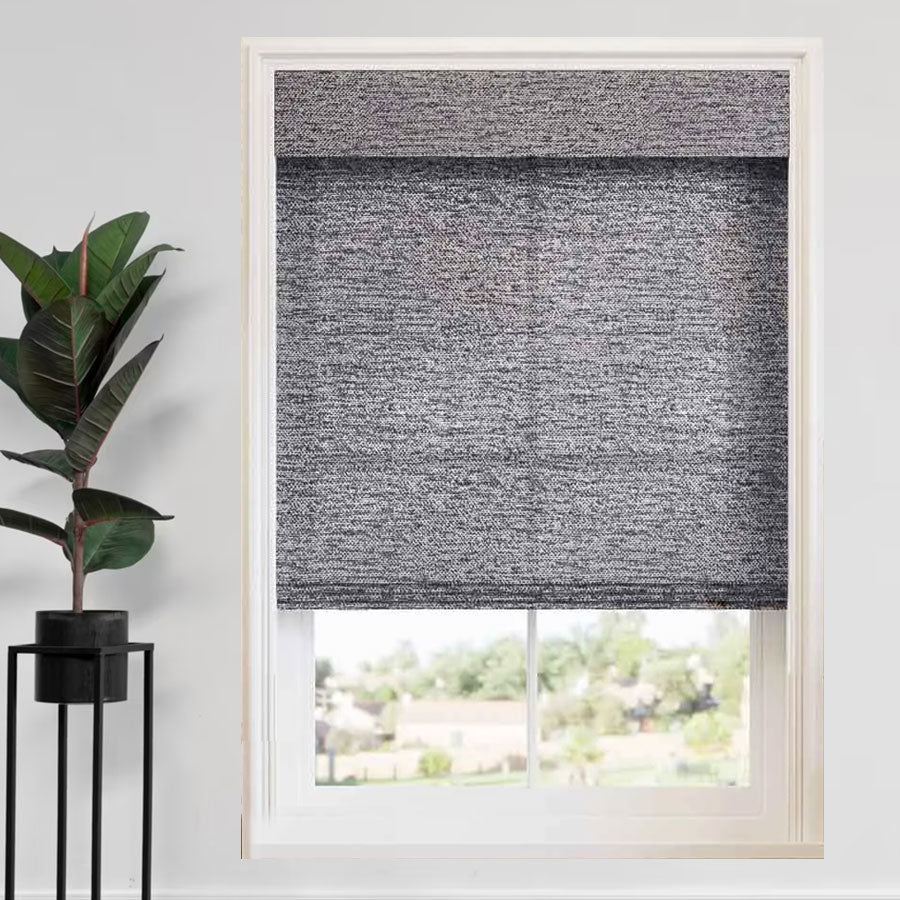 Boucle Roman Shades