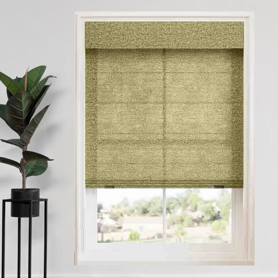 Boucle Roman Shades