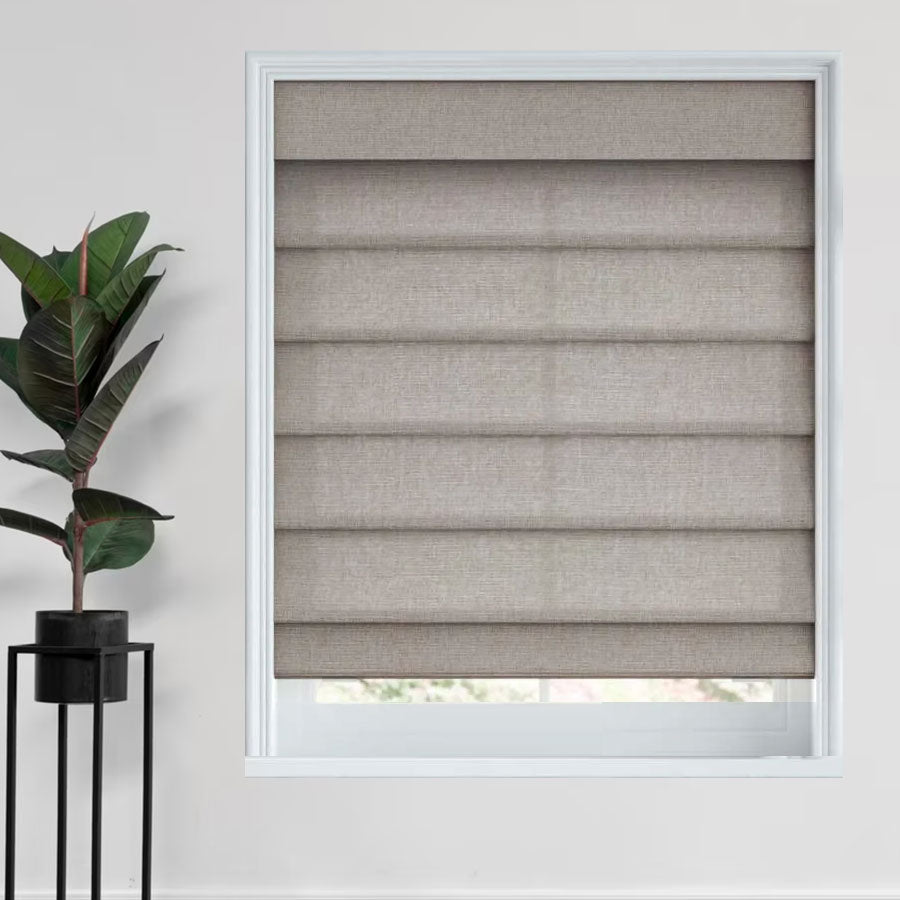 Distressed Chic Roman Shades