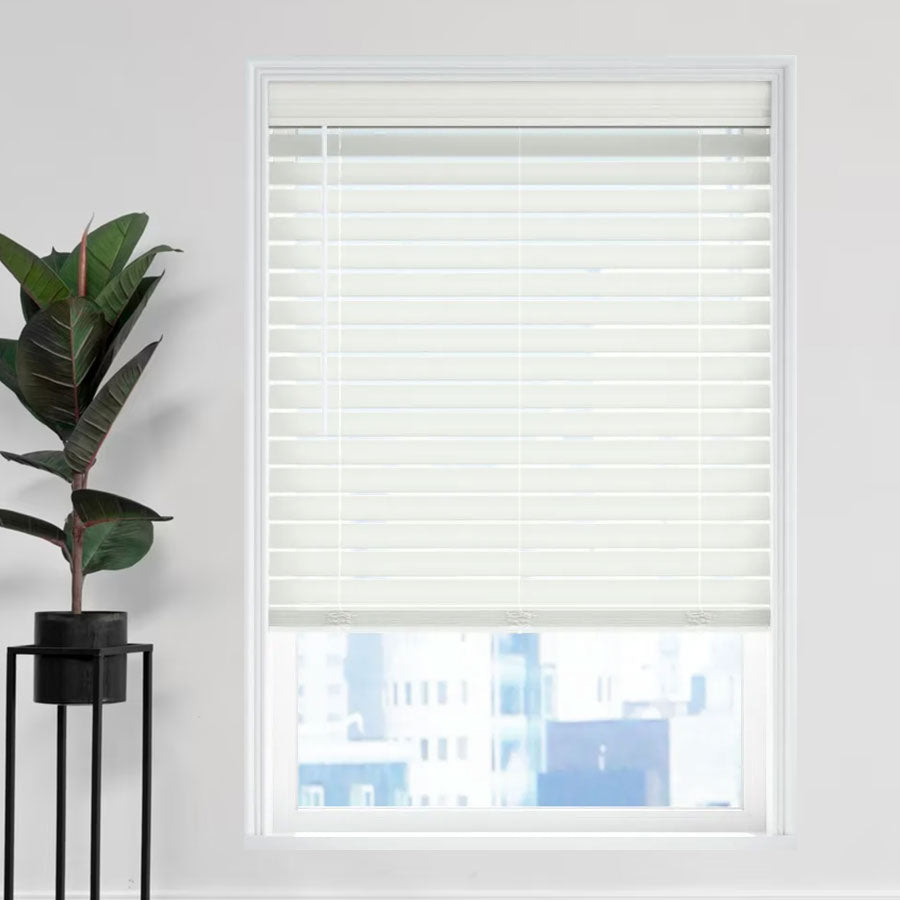 2 1/2" Magnificent Modern Faux Wood Blinds