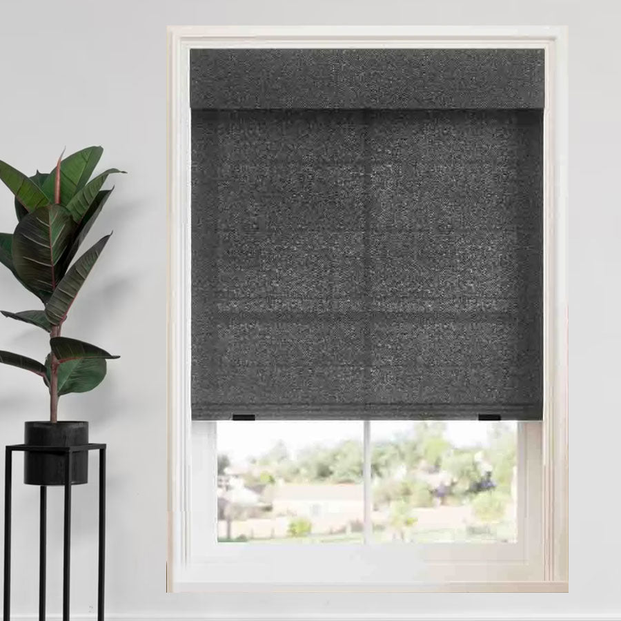 Boucle Roman Shades