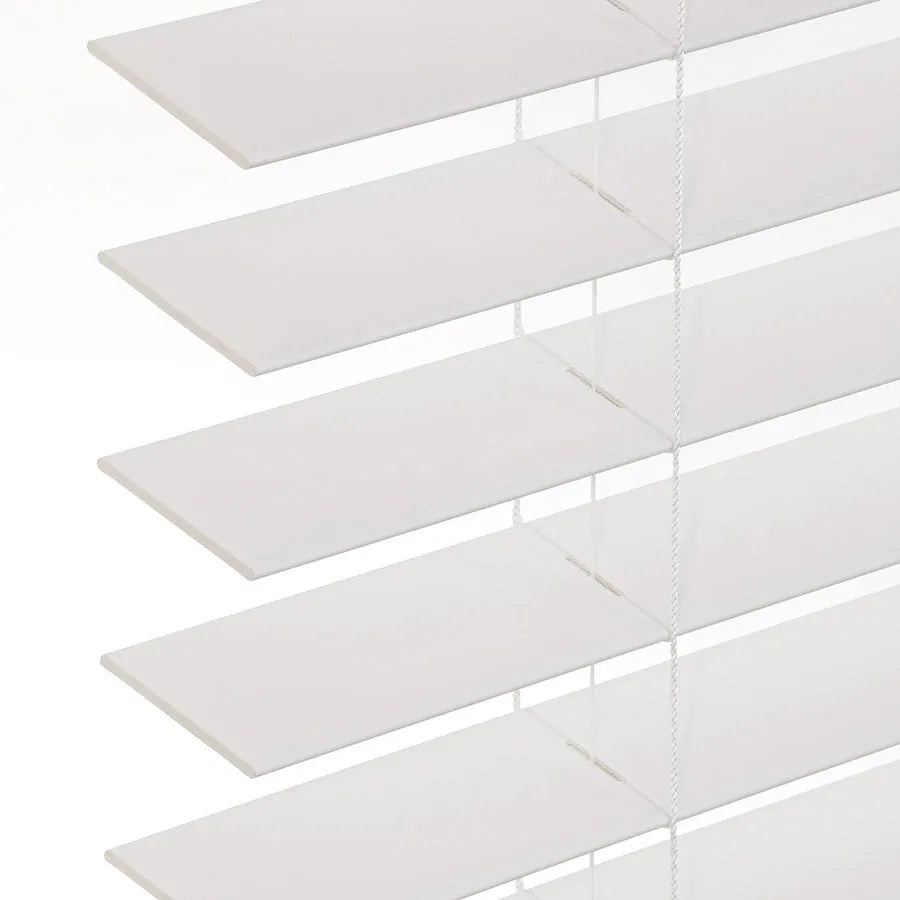 2" Neutral Cordless Faux Wood Blinds